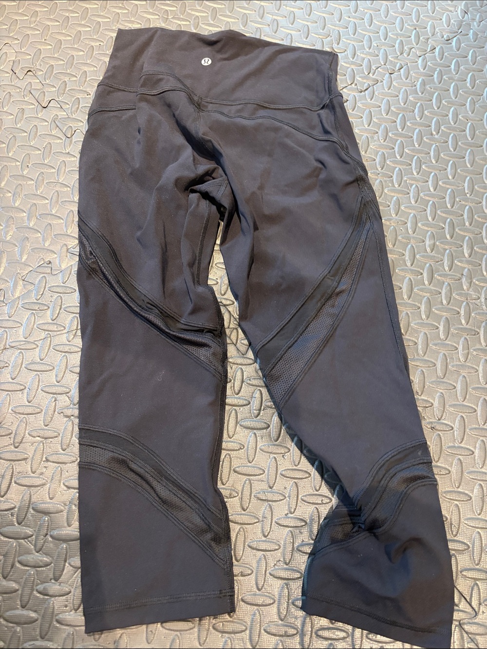 lululemon athletica Black Mesh-Panel Leggings
